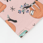 かわいい怠惰 フリースブランケット (角)