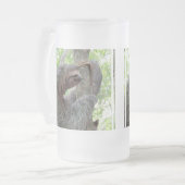 かわいい怠惰 フロストグラスビールジョッキ (正面左)