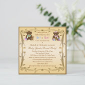 かわいい性はテディー・ベアを明らかにします 招待状 (スタンド正面)