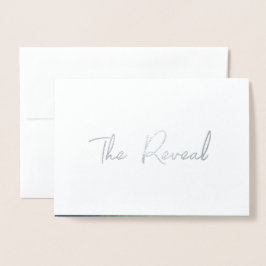 かわいい性別のリビールカード 箔カード