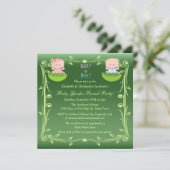 かわいい性別発表の赤ちゃんたち - エダマメの鞘の中 招待状 (スタンド正面)