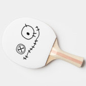 かわいい怪おもしろい物漫画のキャラクターハロウ 卓球ラケット (横)