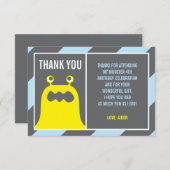 かわいい怪物ありがとう少年 招待状 (正面/裏面)