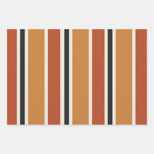 かわいい怪物の秋の色ハロウィンお洒落 ラッピングペーパーシート (正面2)