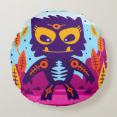 かわいい怪物 ラウンドクッション (正面)