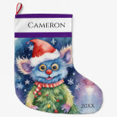 かわいい怪物 ラージクリスマスストッキング (正面)