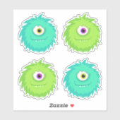 かわいい怪物（毛皮） シール (シート)