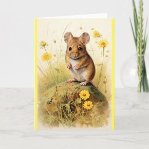 かわいい恋しく思マウスのYou Greeting Card カード