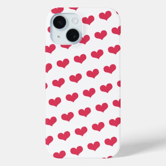 かわいい恋のハートパターンバレンタインデー Case-Mate iPhoneケース (裏面)