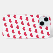 かわいい恋のハートパターンバレンタインデー Case-Mate iPhoneケース (裏面 (横))