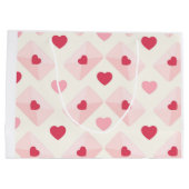かわいい恋のハート ラージペーパーバッグ (裏面)