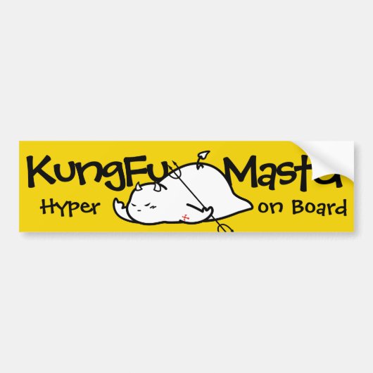 かわいい恋の鬼 バンパーステッカー (正面)