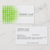 かわいい恋ハートウェディングプランナー名刺 名刺 (正面/裏面)