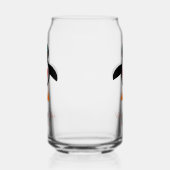 かわいい恋ハートペンギンのカスタムウェディング ガラス缶 (右)