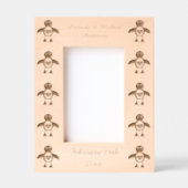 かわいい恋ハートペンギンのカスタムウェディング レーザー彫刻フレーム (正面)