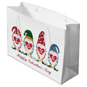 かわいい恋バレンタイン格言追加文字 ラージペーパーバッグ (裏面アングル)