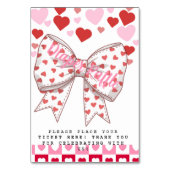 かわいい恋人のおむつラッフル テーブルナンバー (裏面)