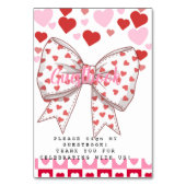 かわいい恋人のゲストブック テーブルナンバー (裏面)