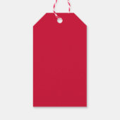 かわいい恋人のバレンタインの赤ちゃんシャワー ギフトタグ (裏面)