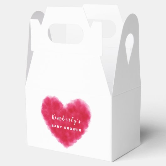 かわいい恋人のバレンタインの赤ちゃんシャワー フェイバーボックス (オープン)