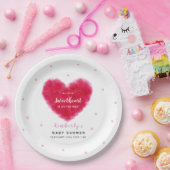 かわいい恋人のバレンタインの赤ちゃんシャワー ペーパープレート (パーティー)