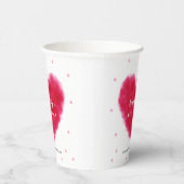 かわいい恋人のバレンタインの赤ちゃんシャワー 紙コップ (右)