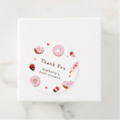 かわいい恋人ドーナツバレンタインベビーシャワー フェイバータグ (インサイチュ)