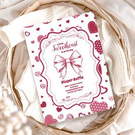 かわいい恋人バレンタインデイおむつラッフル エンクロージャーカード