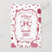 かわいい恋人バレンタインデイおむつラッフル エンクロージャーカード (正面)