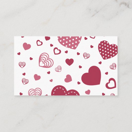かわいい恋人バレンタインデーベビー エンクロージャーカード (裏面)
