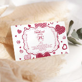 かわいい恋人バレンタインデーベビー エンクロージャーカード