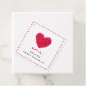 かわいい恋人フレームバレンタイン赤ちゃんシャワー フェイバータグ (インサイチュ)