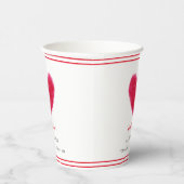 かわいい恋人フレームバレンタイン赤ちゃんシャワー 紙コップ (右)