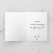 かわいい恋人（彼氏または彼女）の名前 メリークリスマス シーズンカード (内部)