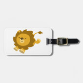 かわいい恍惚な漫画ライオンのラゲッジタグ ラゲッジタグ (正面横)