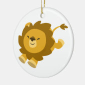 かわいい恍惚な漫画ライオンオーナメント セラミックオーナメント (左)