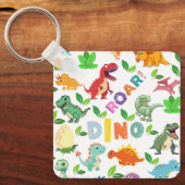 かわいい恐竜が継ぎ目なく キーホルダー (正面)