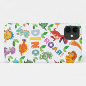 かわいい恐竜が継ぎ目なく Case-Mate iPhoneケース (裏面(横))