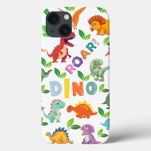 かわいい恐竜が継ぎ目なく Case-Mate iPhoneケース (裏面)