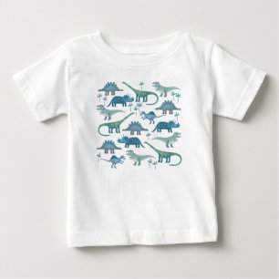 かわいい恐竜たち ベビーTシャツ