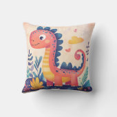 かわいい恐竜のイラストの幼児用クッション クッション (裏面)
