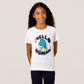 かわいい恐竜のイラスト Tシャツ (正面フル)