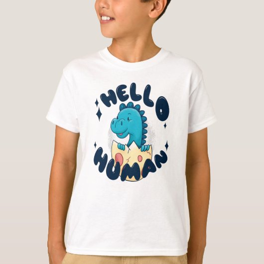 かわいい恐竜のイラスト Tシャツ (正面)