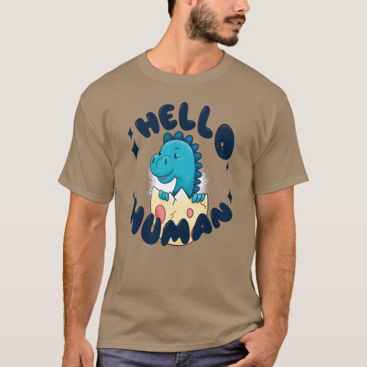 かわいい恐竜のイラスト Tシャツ (正面)