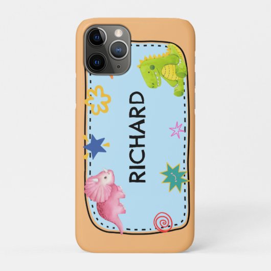 かわいい恐竜のオーダーメイド Case-Mate iPhoneケース (裏)