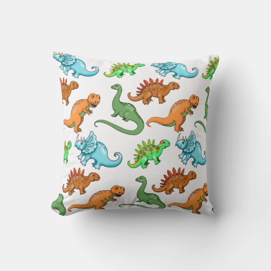 かわいい恐竜のクッション 子供用 クッション (正面)