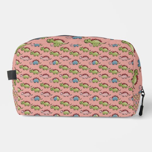 かわいい恐竜のシームレスパターン ドップキット (正面)