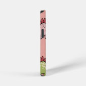 かわいい恐竜のシームレスパターン iPhoneケース (右側面)