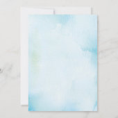 かわいい恐竜のスタンプ・チョンプ・ロア 1歳の誕生日パーティー 招待状 (裏面)