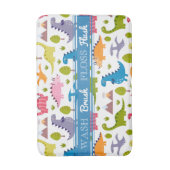 かわいい恐竜のバス・マット バスマット (正面縦)